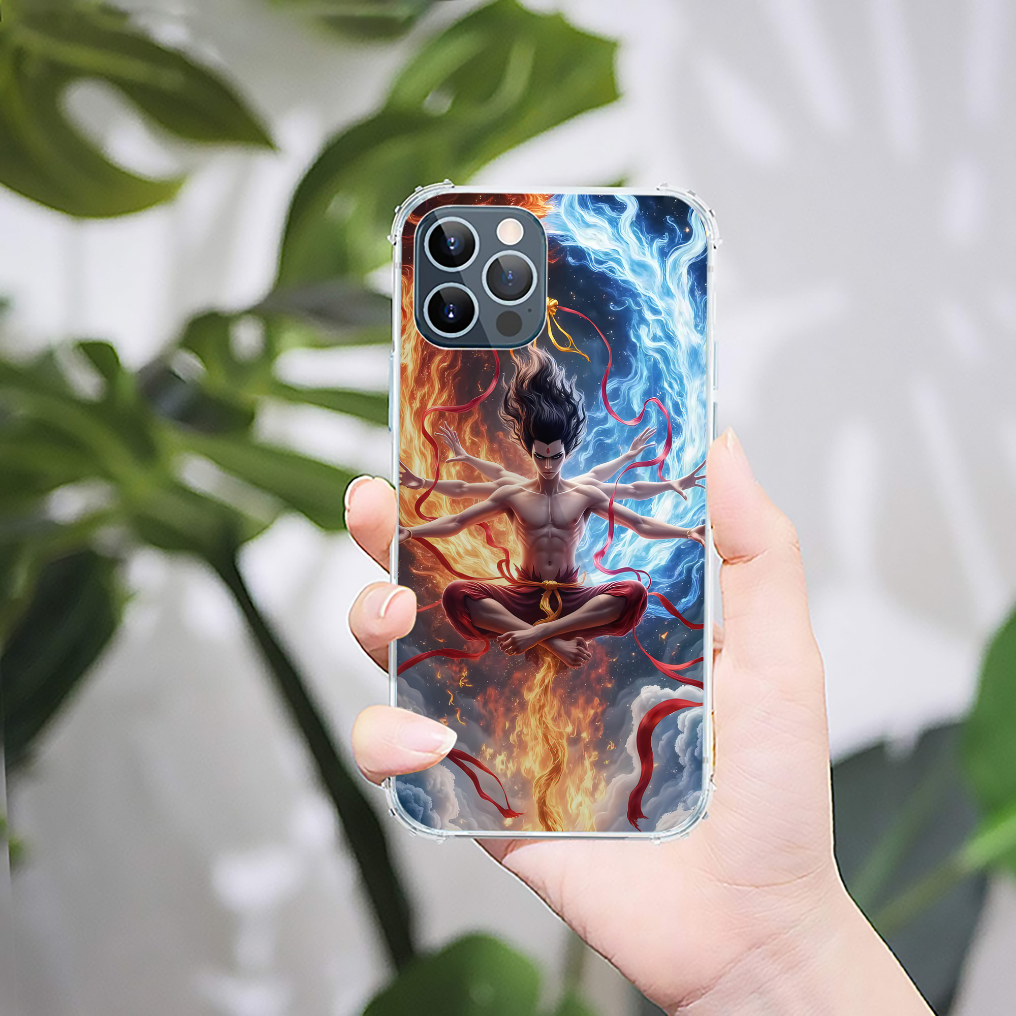 （画像用） Ne Zha 2 ナタ 魔童の大暴れ 【iPhone 12シリーズ対応】透明スマホケース（クリアソフトケース）